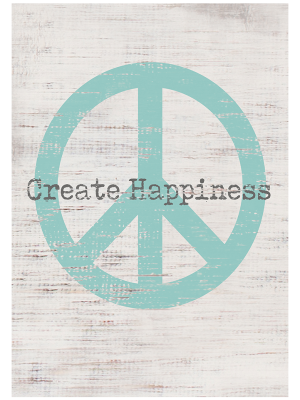 Cuadro Create happiness blue