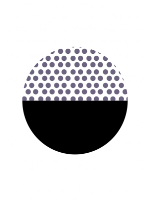 Cuadro abstract Dots black and white 2